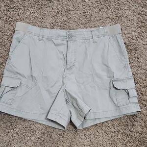 Lee Women's Light Gray Khaki Shorts